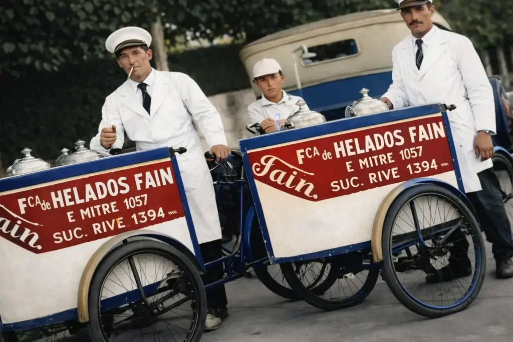 Hermosos los carros con heladeros para el disfrute del vecino 