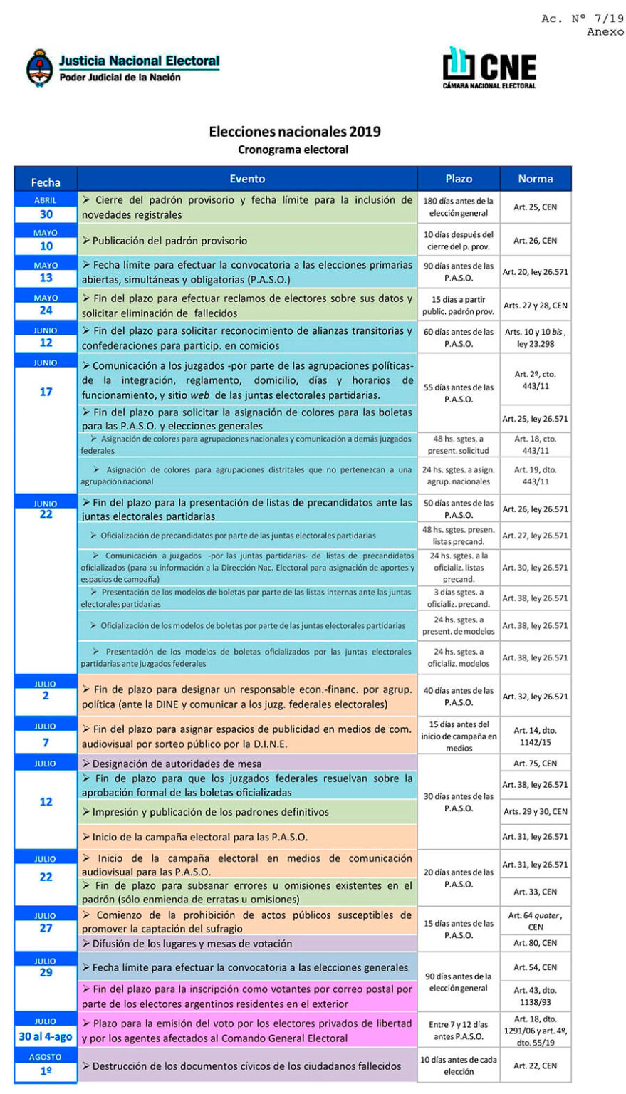 Calendario Electoral 2019: Imprime y Organiza tus Votaciones