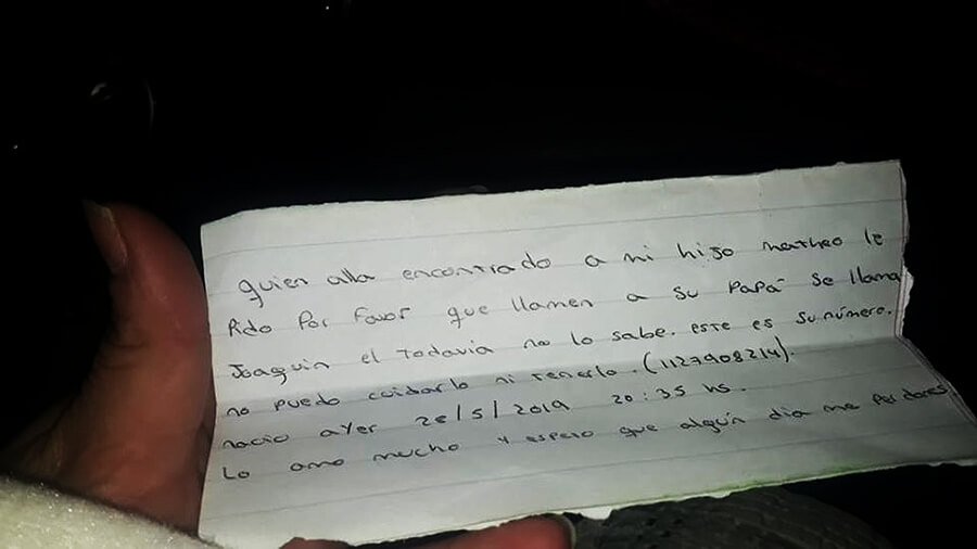 Abandonan bebé