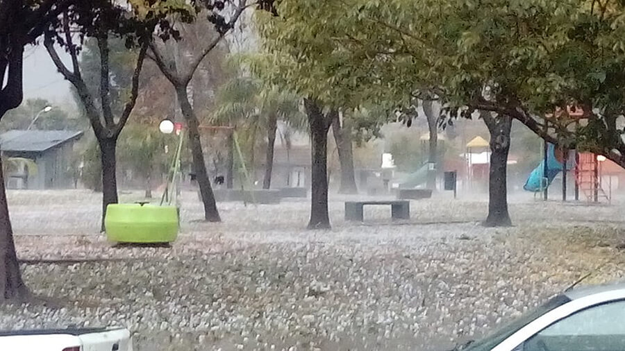 Ahora Morón: Lluvia y granizo