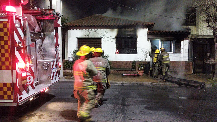 Hoy Morón: Incendio y Choque
