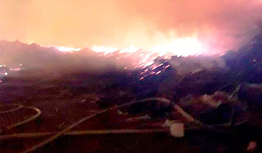 Incendio Vivero Municipal Morón