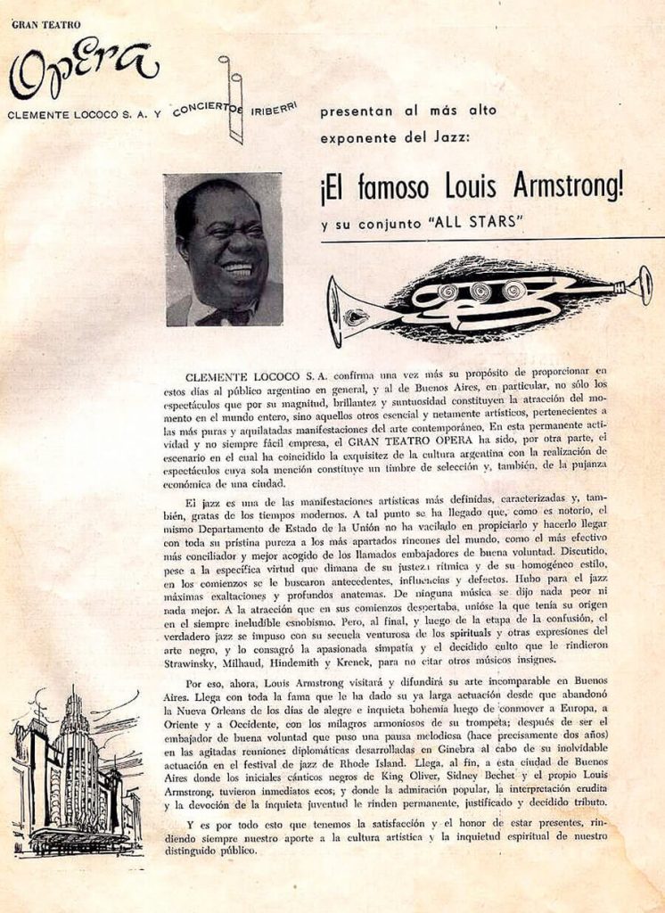 Louis Armstrong en Argentina