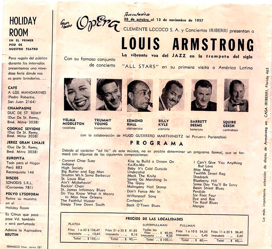 Louis Armstrong en Argentina