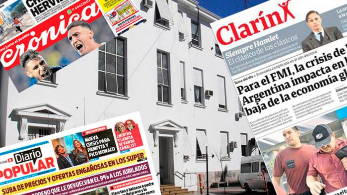 Morón Medios: Clarín, Crónica Morón Medios: Clarín, Crónica