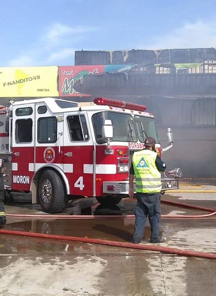 Bomberos de Morón apagan incendio Diario Anticipos