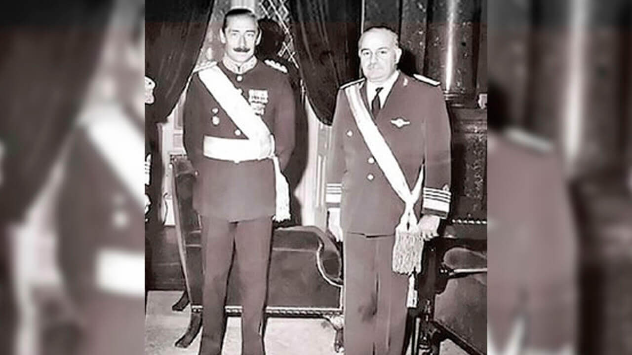 Jorge Rafael Videla ya como presidente y Jesús Cappellini