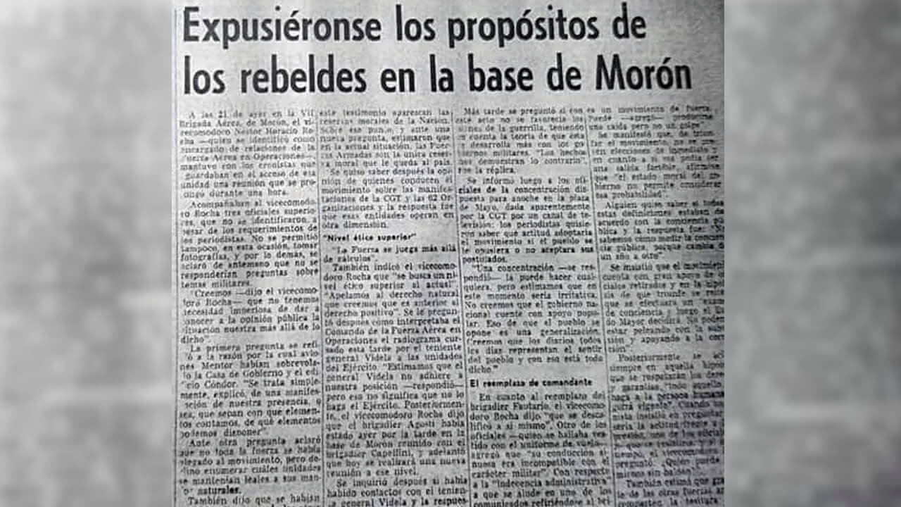 Los própositos de los sublevados que jamás fueron ciertos