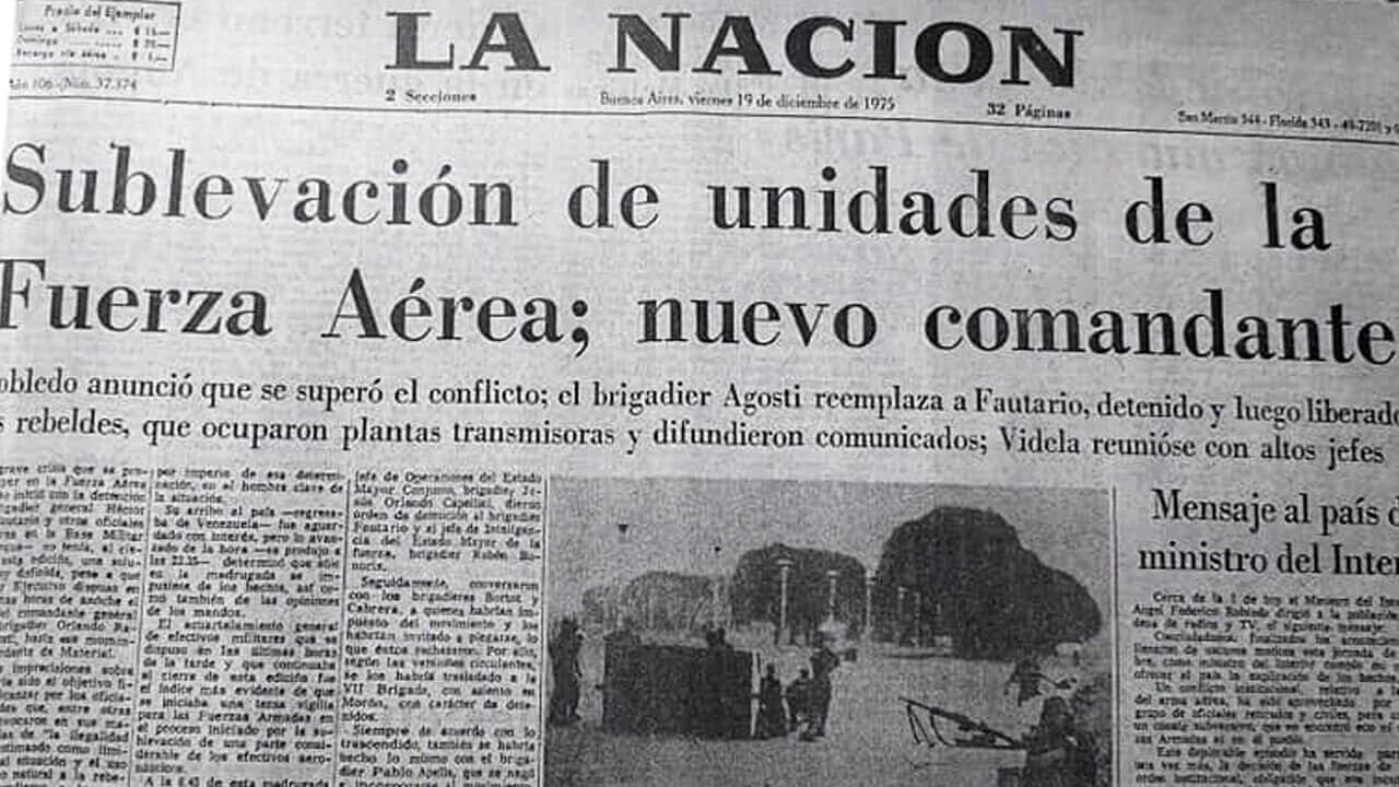 Ya tiene éxito la sublevación. El Poder Ejecutivo designa a Agosti como Comandante de la Fuerza Aérea