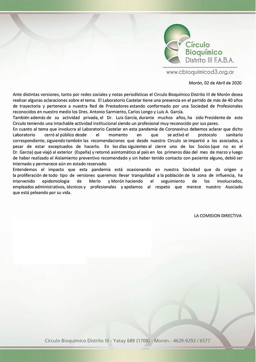 El Círculo de Bioquímicos