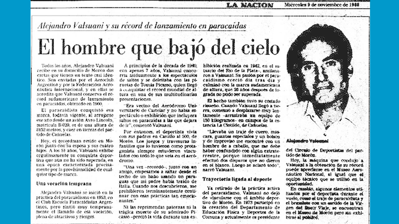El record en el diario La Nación