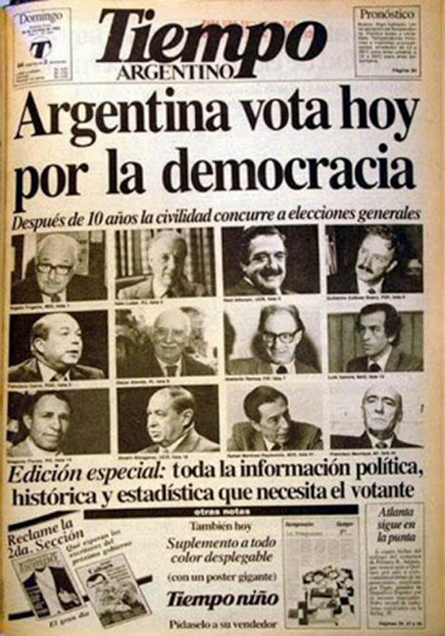 El regreso a la democracia