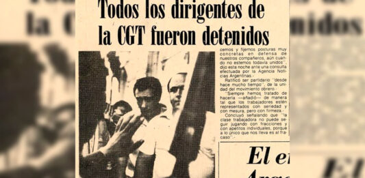 La CGT y su consigna "Paz, Pan y Trabajo"