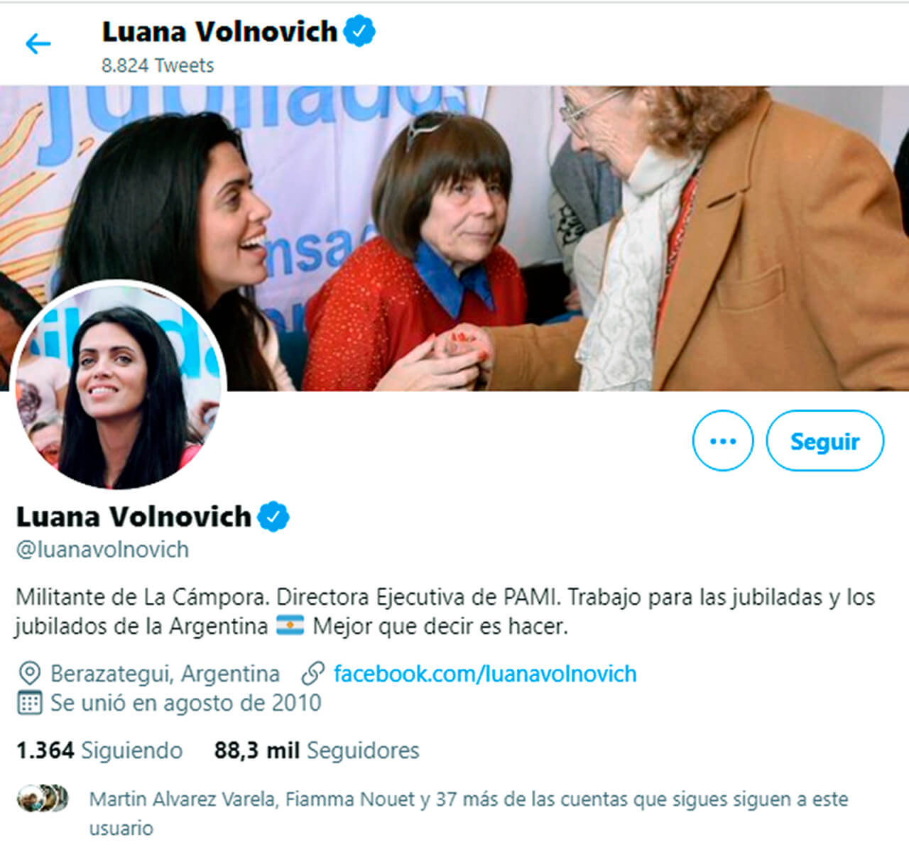 PAMI Morón: Se vacunó la Jefa Regional Valeria Zalazar como "Personal de Salud"
