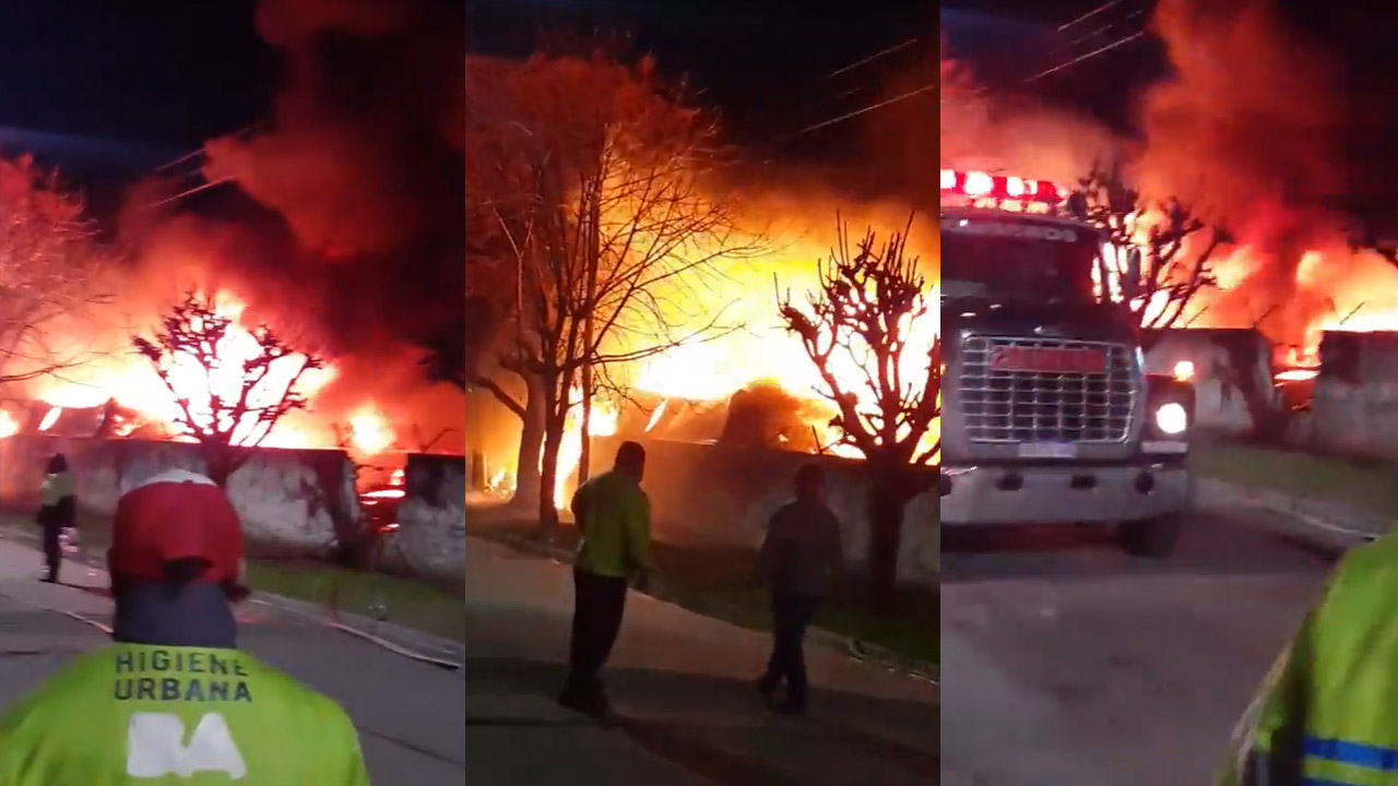 Ahora en Morón: Gigantesco Incendio