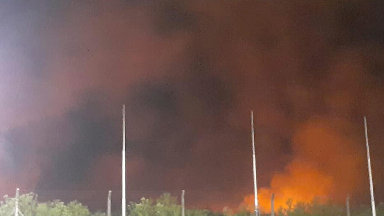 Terrible Incendio en la Base Aérea de Morón