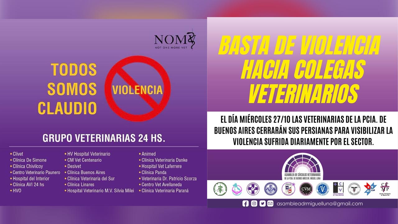 Veterinarias cerrarán por