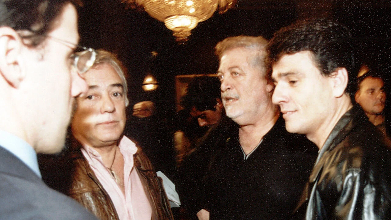 En el Hotel Intercontinental con Gines González García y otros dirigentes del peronismo el día que ganó Néstor Kirchner