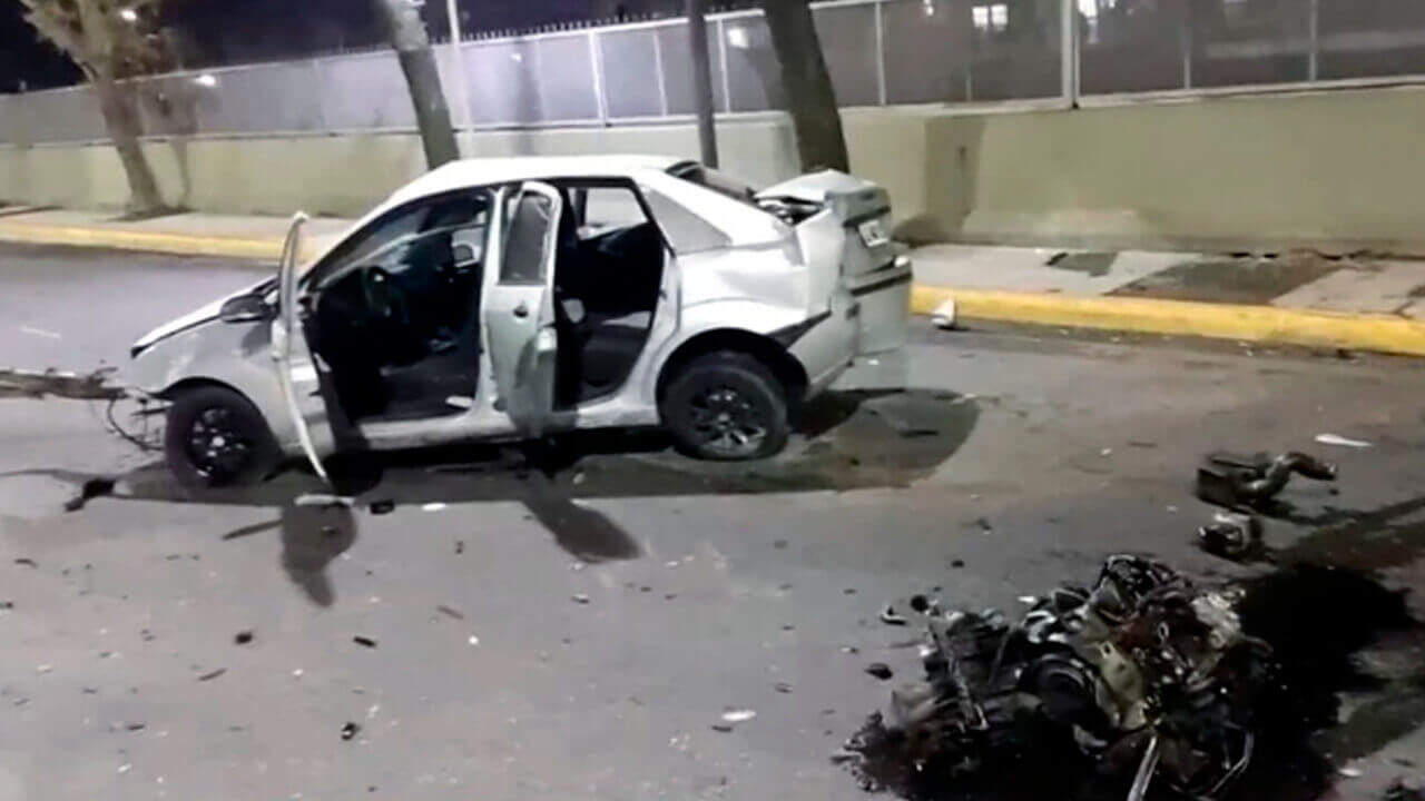 Haedo: A toda velocidad, pegó con el carter contra el 