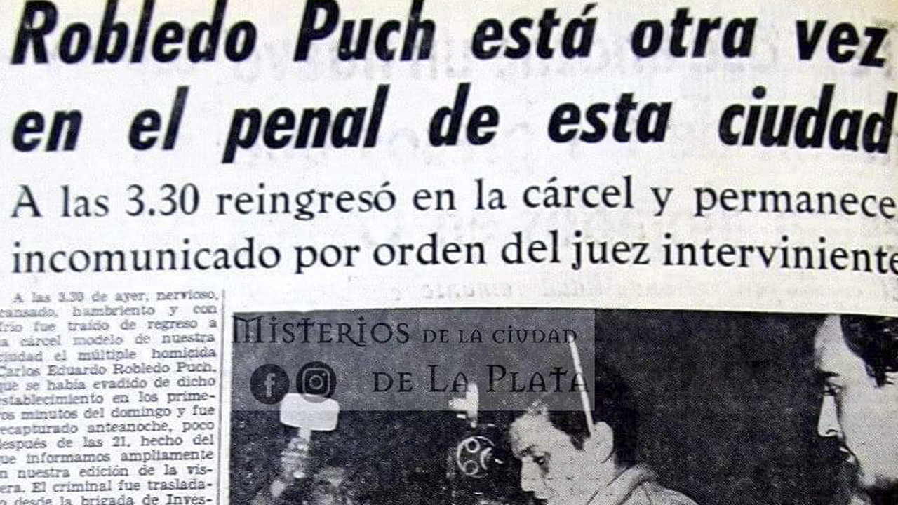 Robledo Puch: Escape, entrega y reclusión