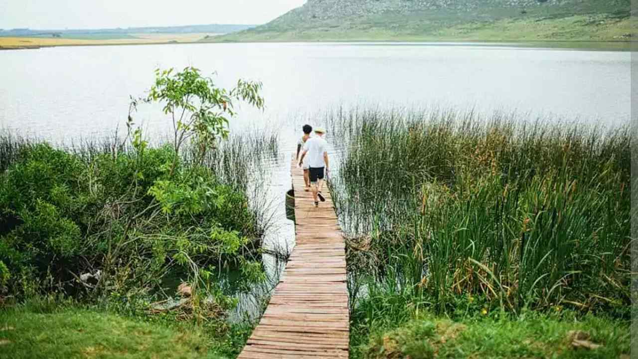 Laguna en Sierra de los padres