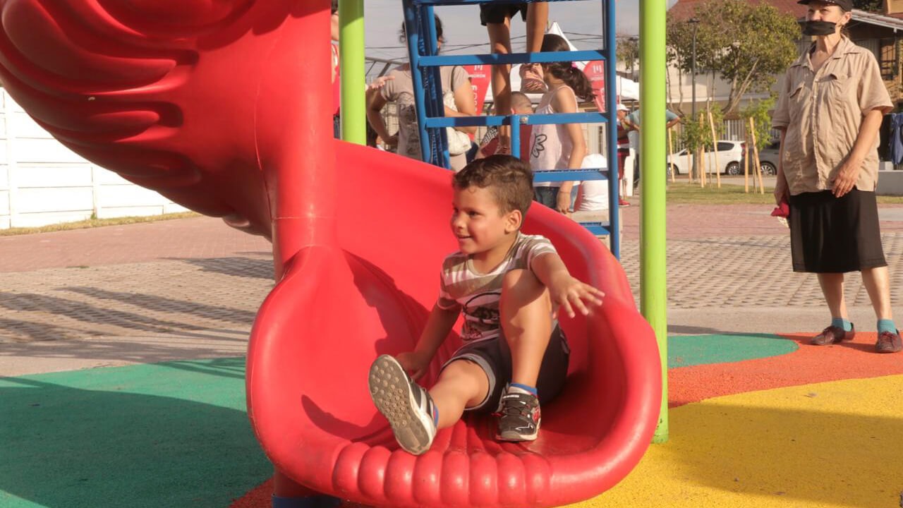 Disfrutando de la Plaza de los Jardines