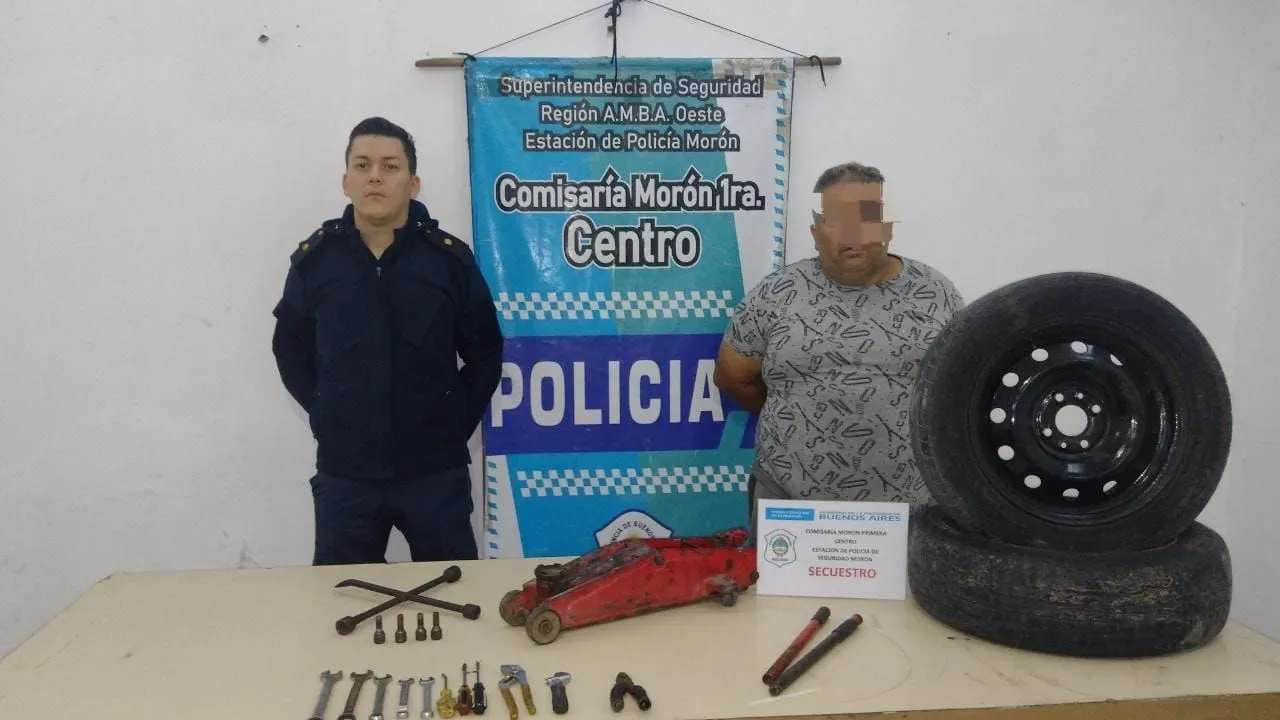 Robaba ruedas en Morón