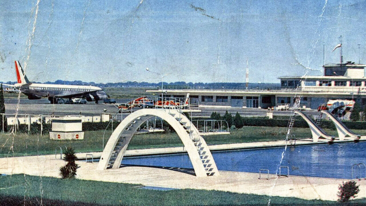 Aeroparque tuvo una pileta