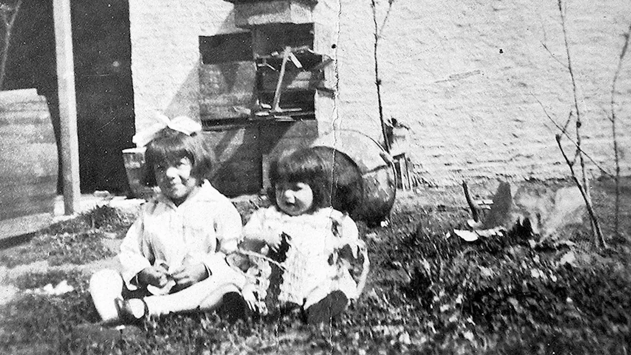 Ana Rufina y Augusta Mercedes, hijas del matrimonio entre Santos Tesei y Augusta