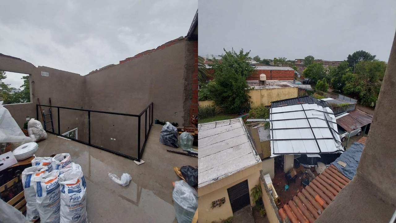 Destrozos del temporal
