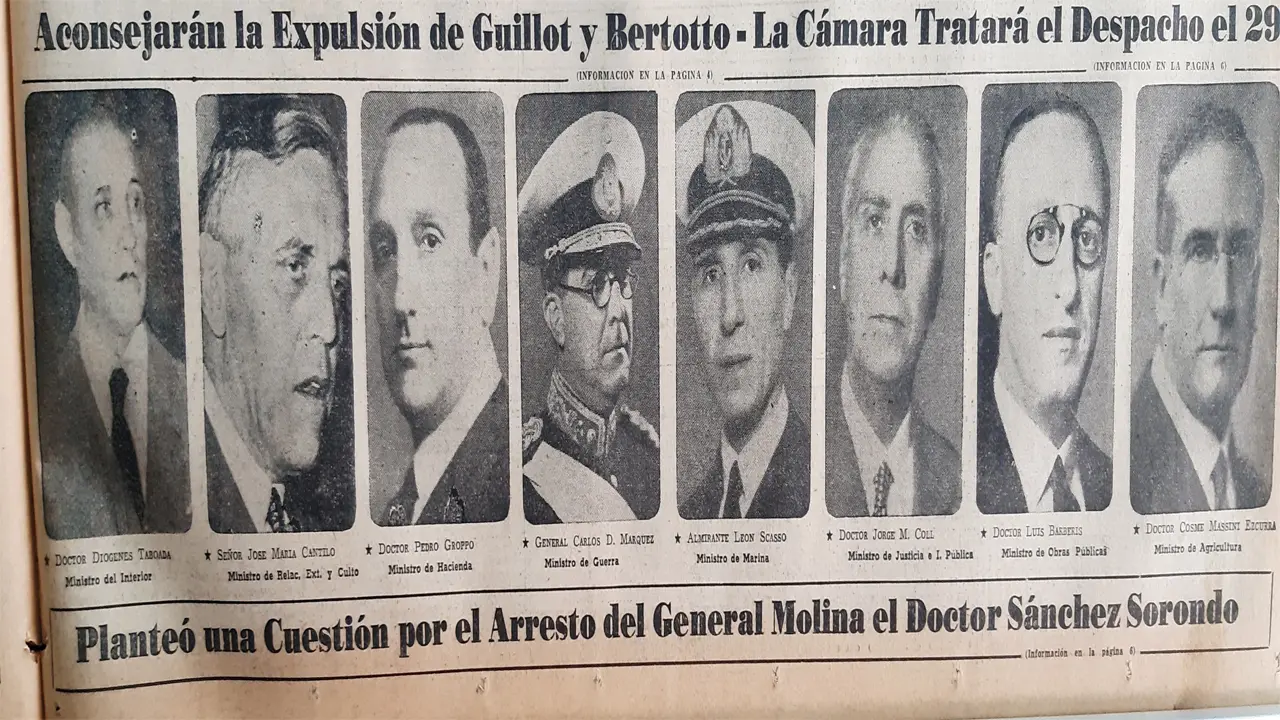 Parte de los Civiles y Militares acusados