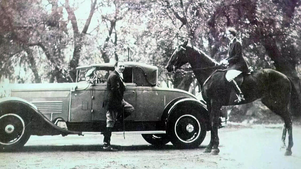 Raúl Barón Biza y Myriam Stefford en la estancia de Alta Gracia