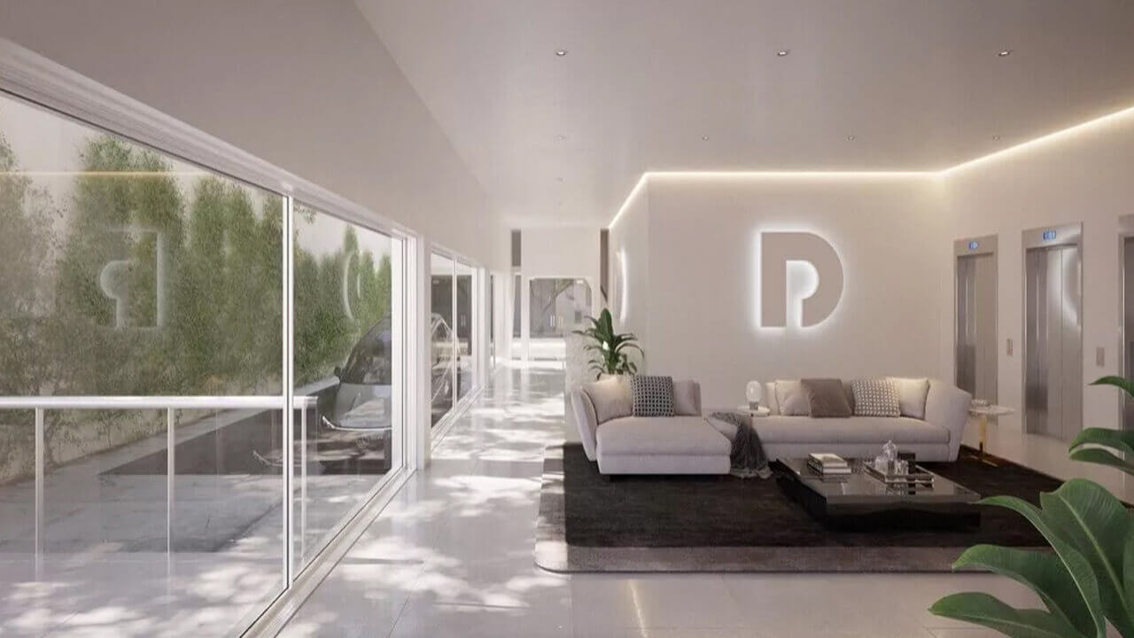 El lobby del Complejo Deparc Plaza de Hurlingham