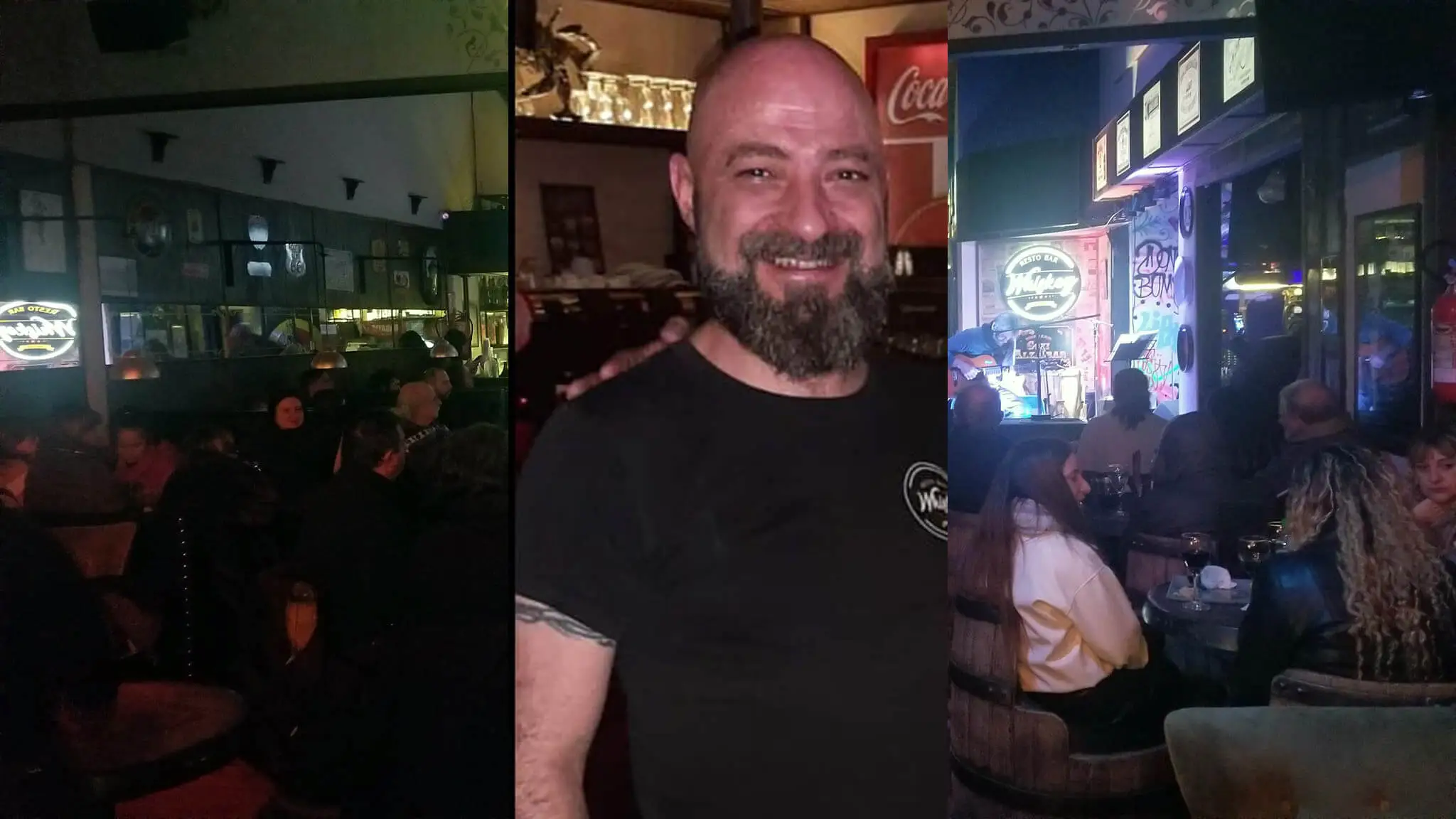 Oliveto de Whiskey con escopetas de cazaOliveto y de fondo el local este sábado