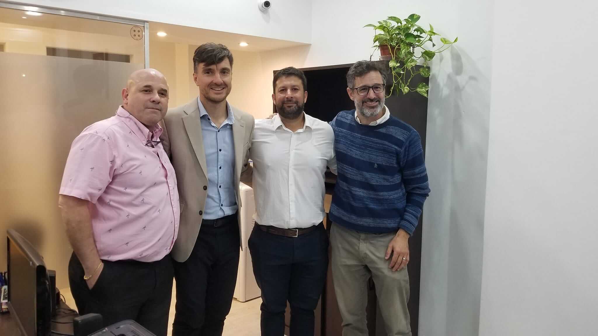 Ovando, Ghi, Santiago Muñíz y Hernán Sabbatella en la reinauguración Ovando, Ghi, Santiago Muñíz y Hernán Sabbatella en la reinauguración