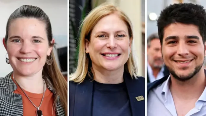 Caren Tepp, Gisela Scaglia y Agustín Pellegrini Caren Tepp, Gisela Scaglia y Agustín Pellegrini