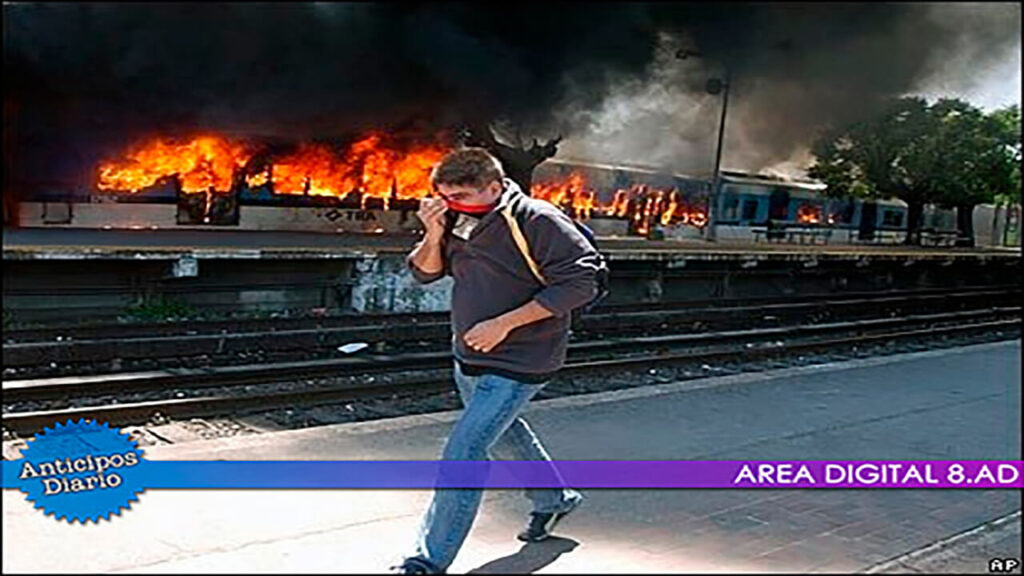 El humo hizo la zona irrespirable