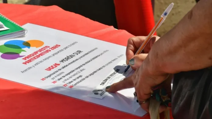 votación del Presupuesto Participativo