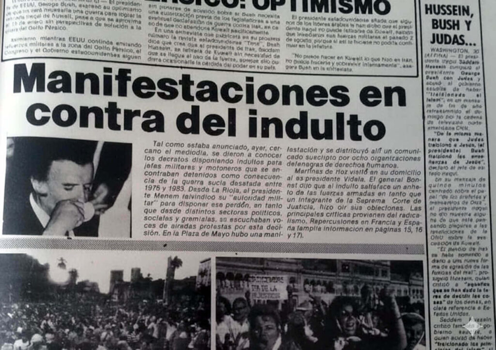 No se esperaron las manifestaciones contra el indulto que igual no lograron pararlos y se registró una gran frustración