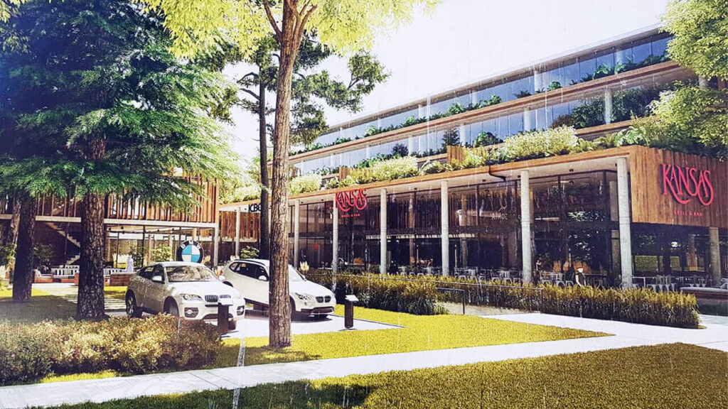 El restó Kansas fue todo un hito para el el complejo Thays Parque Leloir que le empezó a dar seriedad a su continuidad