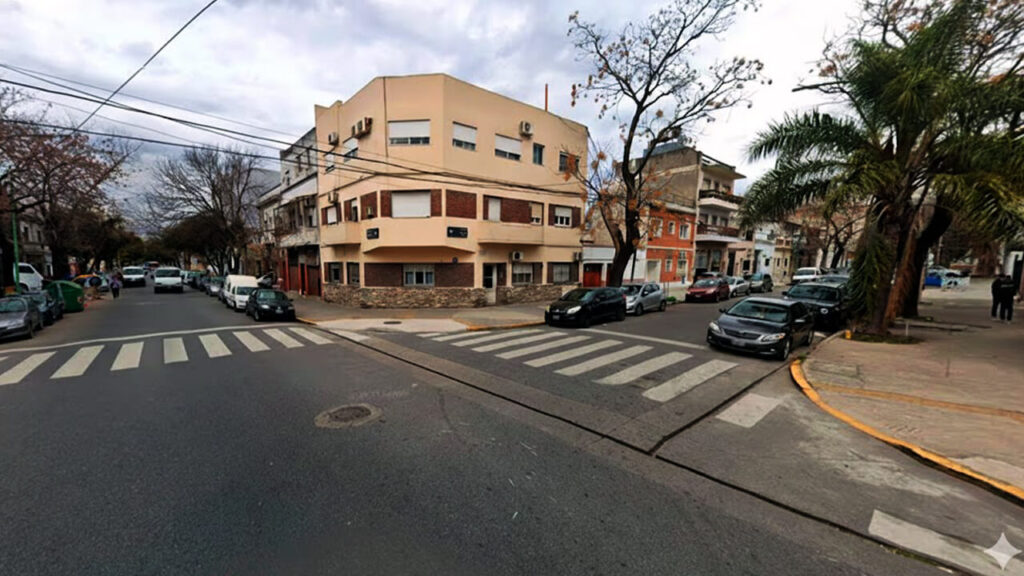 La esquina en la comenzó la balacera