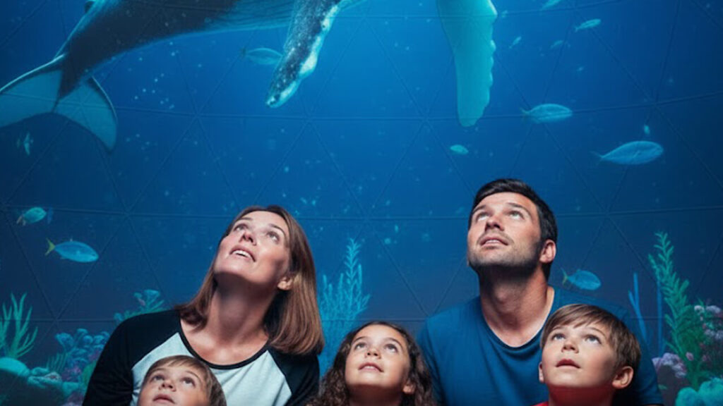 Las Aventuras Submarinas es la reproducción de las profundidades del mar con las especies más conocidas