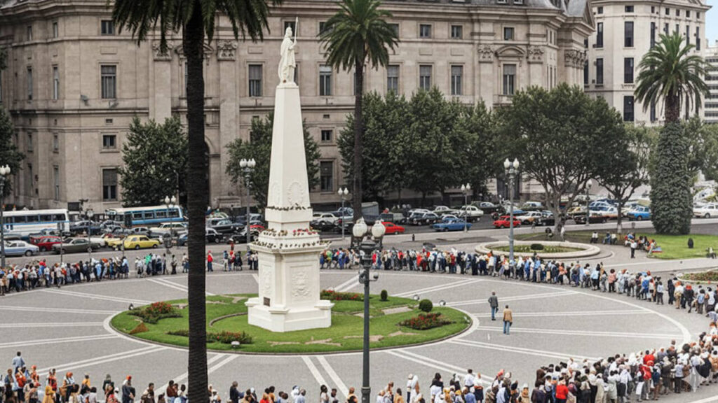Las rondas de Las Madres, había que circular y circularon alrededor de la esfinge de Plaza de Mayo