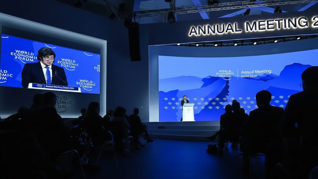 Miele en Davos aprovechó para dar un discurso meditado aunque fuera de la realidad argentina