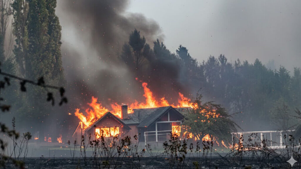 Otra casa en llamas, qué hará la gente, dónde estará, cuál será su futuro