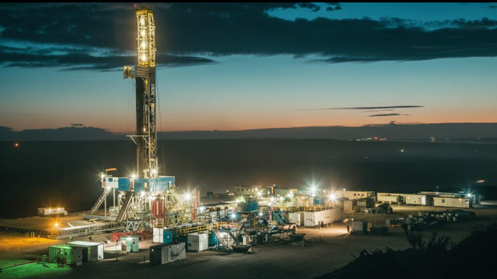 Una noche apaciles en Vaca Muerta en medio del desierto de Neuquén, del vacío a la producción en escala