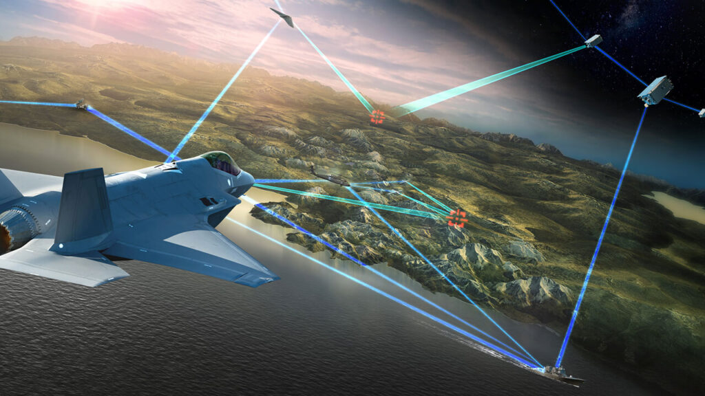 Una simulación de cómo funcionaria la IA JADC2, de todos los blancos, cuál es el más cercano y cuál es el que tiene más chances de acertarle