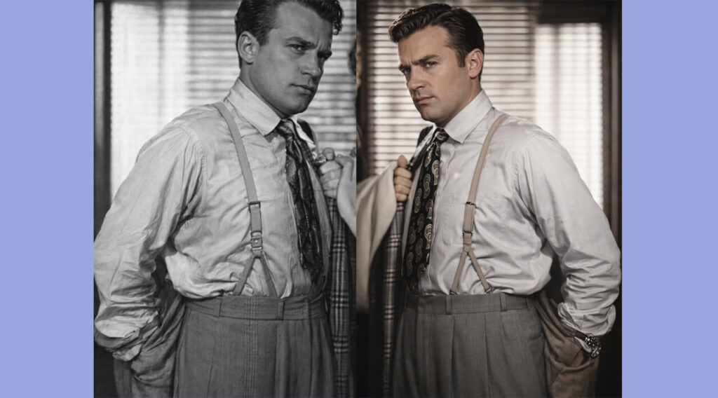 Ricado Passano fue un galan, no un duro, e interpreto más de 30 películas. Acá te lo mostramos ayer y hoy a través de la posibilidad de colorear sus fotos de joven, cuando filmaba en blanco y negro (Colores por 5G Fox)