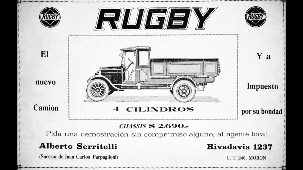 Concesionaria Rugby de Morón de Alberto Serritelli ofeciendo un camión de cuatro cilindros