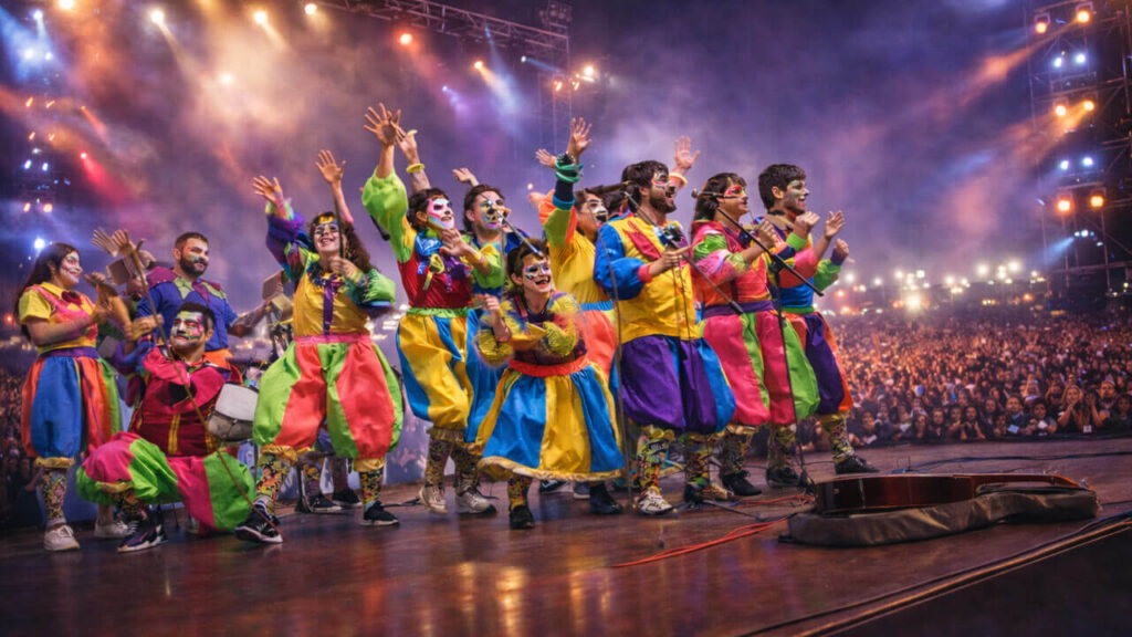 De estilo uruguayo, no solo bailan con trajes coloridos, también cantan y lo hacen muy bien